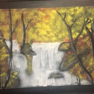 Season Waterfall Painting